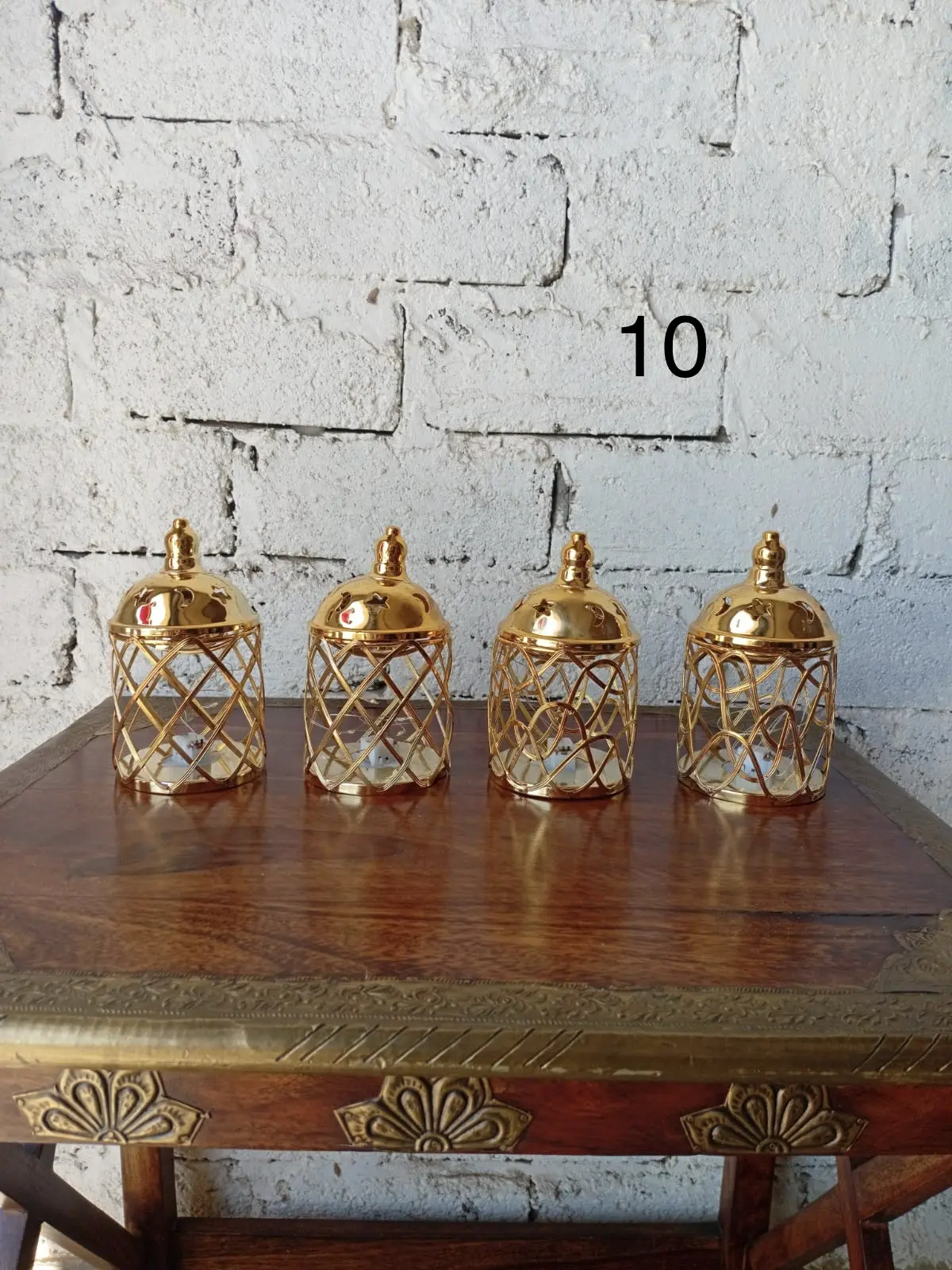 Glossy Gold Oasis Lanterns