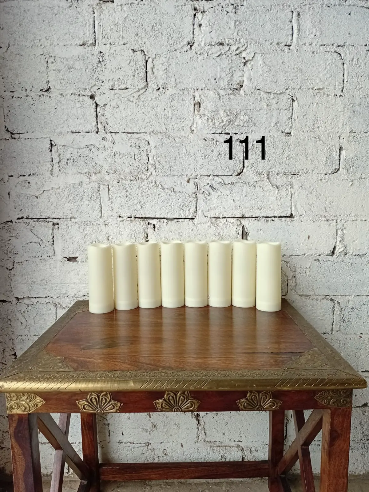 Off-White LED Candle Set