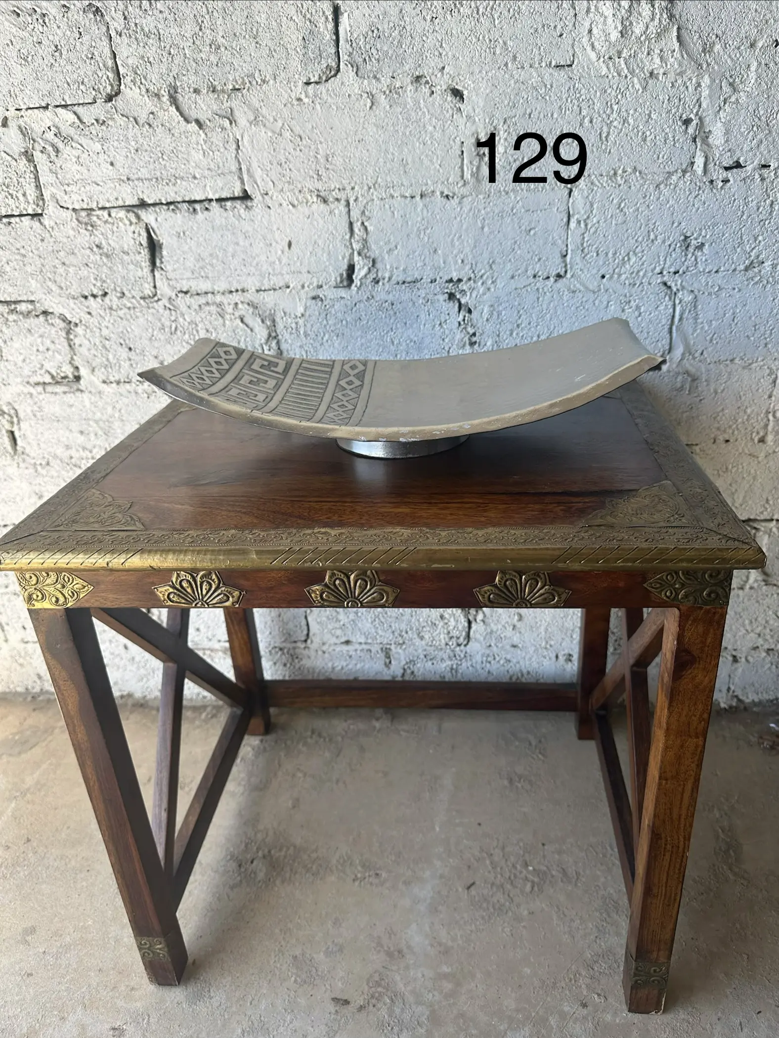 Silver & Black Desert Tray