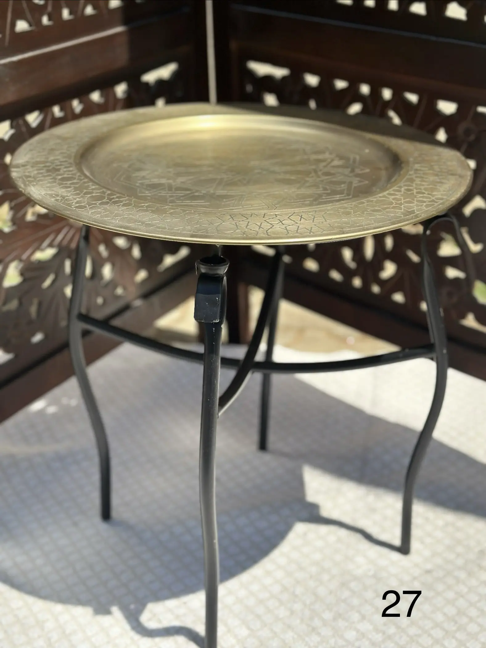 Copper Bazaar Tray Tables