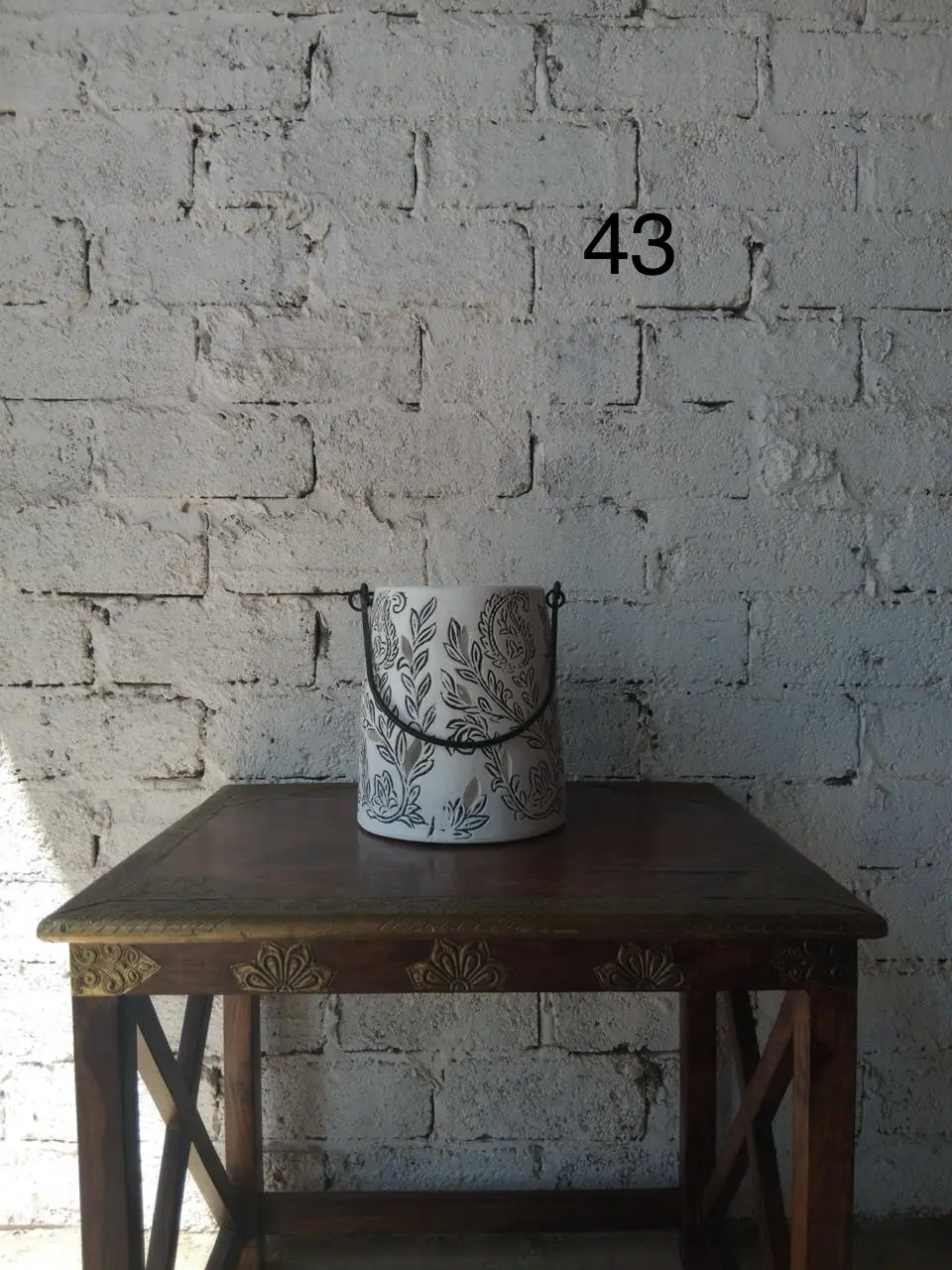 Moroccan Engraved Pot Decor