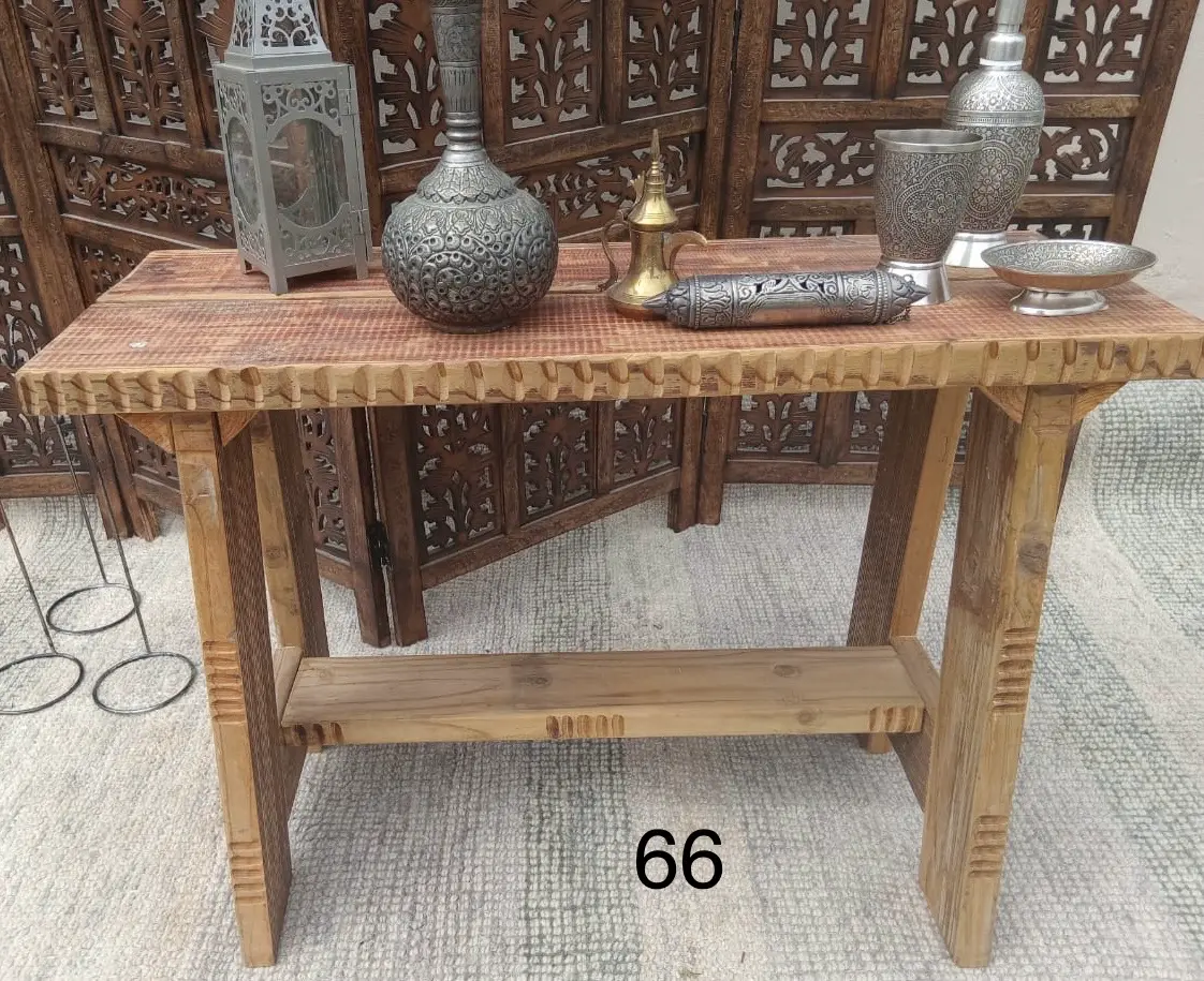 Desert Driftwood Bench Table