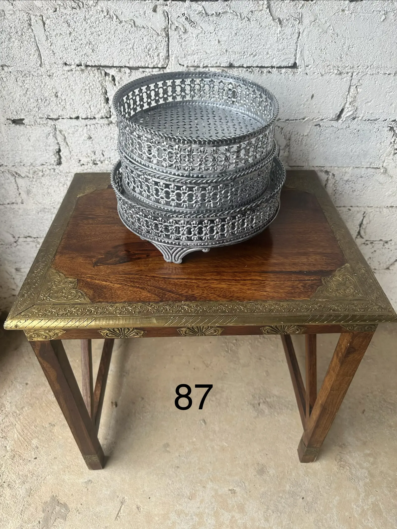 Silver Moroccan Sweet Trays